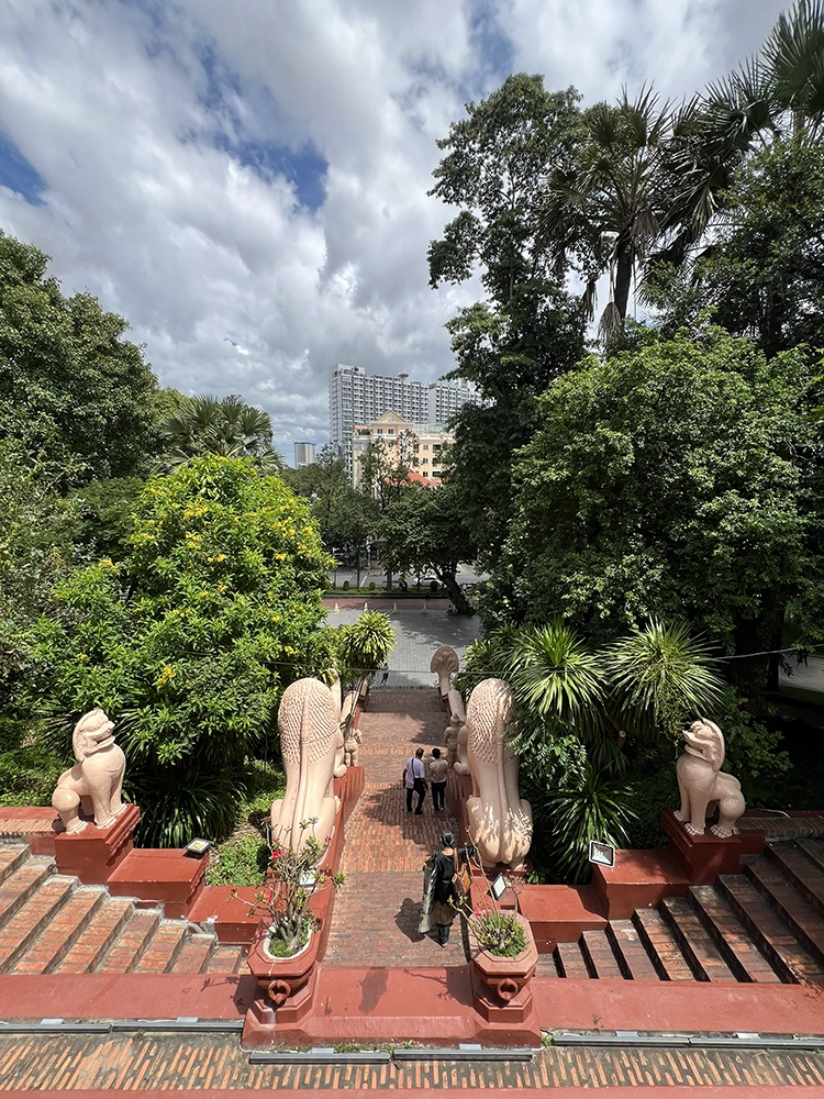 Wat Phnom Front View from the top